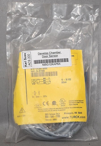NEW Turck NI5-G12K-AP6X Develop Chamber Door Inductive Sensor, Karl Suss ACS 200
