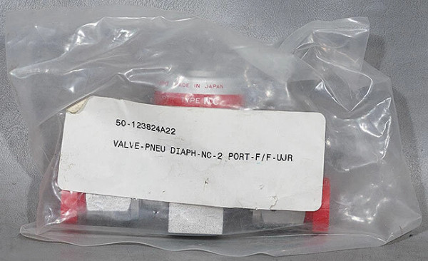 NEW ASM PN: 50-123824A22 Valve-Pneu Diaph-NC-2 Port-F/F-UJR, Fujikin
