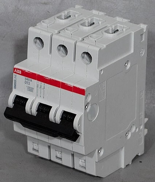 NEW ABB SMISSLINE S403M-D13/S403 M D13 13A 3-Pole Miniature Circuit BreakerHISTORY