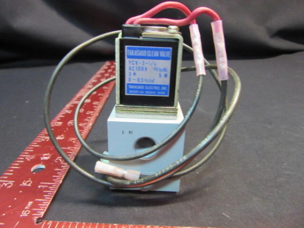 TAKASAGOTAKASAGO ELECTRI, INC. YCV-3-1/4 VALVE AC100V 50/60Hz ELECTRI, INC. YCV-3-1/4 VALVE AC100V 50/60Hz