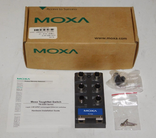 New Moxa TN-5305 V1.0 Industrial Unmanaged Ethernet Switch Module Unit in Box