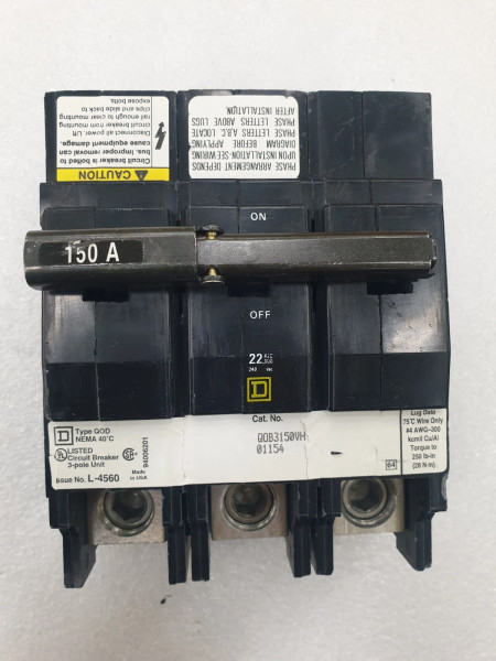 Applied Materials 0680-01877 QOB3150VH 150A 3POLE CB