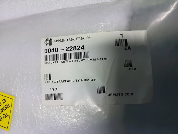 Applied Materials 0040-22824 BRACKET, ANTI-LIFT, 6, 9MM HTESC AMAT Applied Materials 0040-22824 BRACKET, ANTI-LIFT, 6, 9MM HTESC AMAT