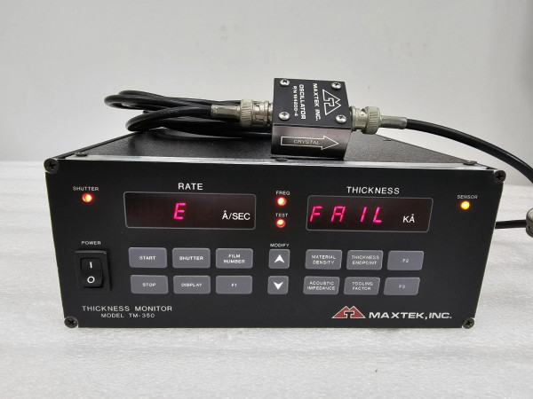 MAXTEK TM-350, TM350R Thickness Monitor /W 124200-4 Oscillator