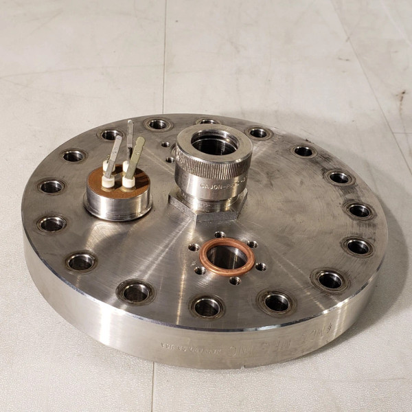 MDC 6" DN100CF Conflat Flange w/ 2x 1.33" Zero Length Adapter 3/4" Ultra Torr