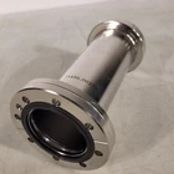 Bruker 4.5" DN63CF Conflat To 4.5" ISO-K 63 ISO63-K High Vacuum Flange Stainless Bruker 4.5" DN63CF Conflat To 4.5" ISO-K 63 ISO63-K High Vacuum Flange Stainless