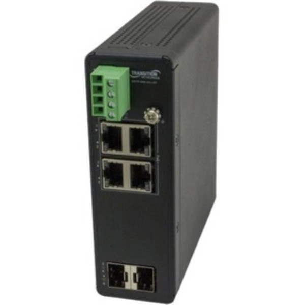 Transition Networks 4Port Unmanaged Hardened Gigabit Ethernet PoE Switch