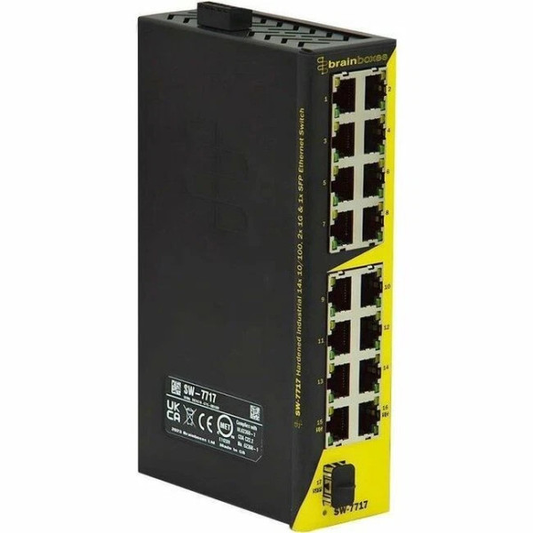 Brainboxes Hardened Industrial 1410100 SFP Ethernet Switch
