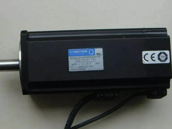 Used & Tested SANYO DENKI Q1AA07075DCS01M Servo Motor