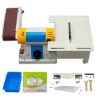 220V Desktop Belt Sander Jade Table Saw Woodworking Polishing Cutting Machine Y