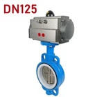 Pneumatic PTFE Butterfly Valve Clamped Acid and Alkali Corrosion Resistant Valve