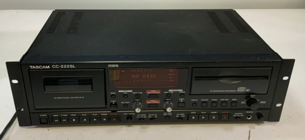 Tascam CC222SL MKII Professional CDCassette Combination Recorder Black T3D