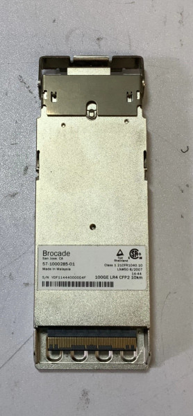 Brocade 57100028501 100GE LR4 CFP2 10km Transceiver Silver C2C