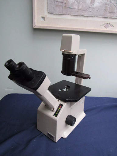 Nikon TMS-F Inverted Phase Contrast Microscope 3 Objectives GUARANTEED