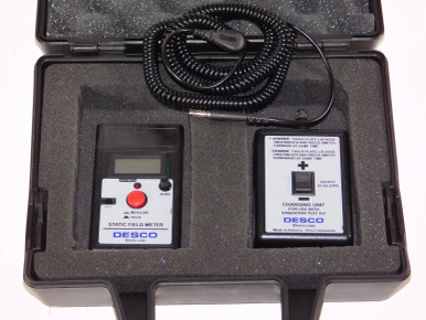 Desco 19443 Digital Static Field Meter Ionization Verification Kit 9VDC ...