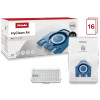 Miele 12911280 HyClean Performance Pack GN – 16 Bags with HA50 Filter