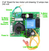 Vacuum Motor Circuit Board Dual Motor 12 amp 240v