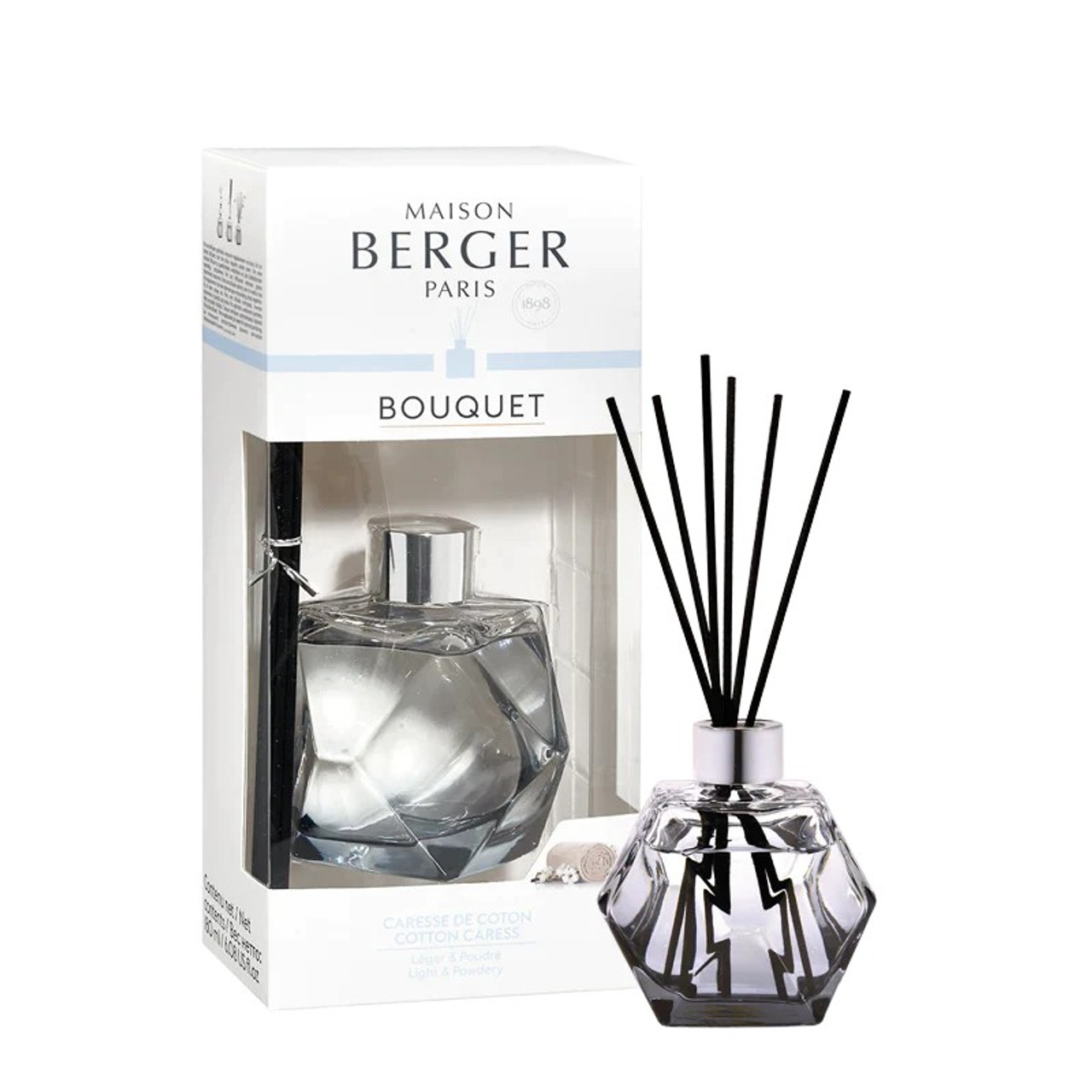Black Geometry Cotton Caress Reed Diffuser