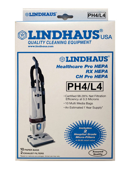 Lindhaus PH4 Bags for PRO RX-HEPA Vacuums