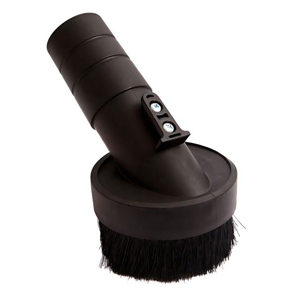 Tornado Plastic Black Round Dusting Brush Tool with Belt Clip for Backpack Vacuums