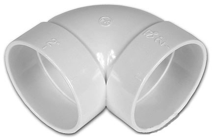 90 Short PVC Vacuum Connector