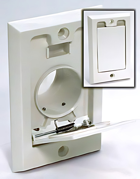 Square Door Basic Wall Central Vacuum Inlet