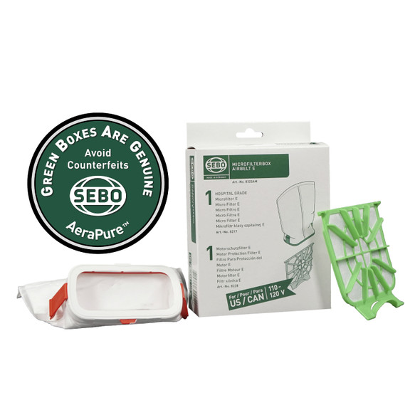 SEBO Filter Set - AIRBELT E (1 motor protection and 1 micro exhaust) SEBO Filter Set - AIRBELT E (1 motor protection and 1 micro exhaust)