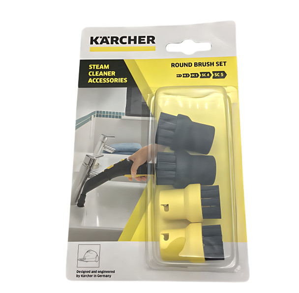 Tornado VS4 Round Nylon Bristle Detail Brush Set - 4 pack