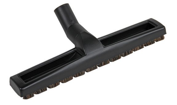 14-inch Deluxe Hard Floor Brush with Wheels - Black