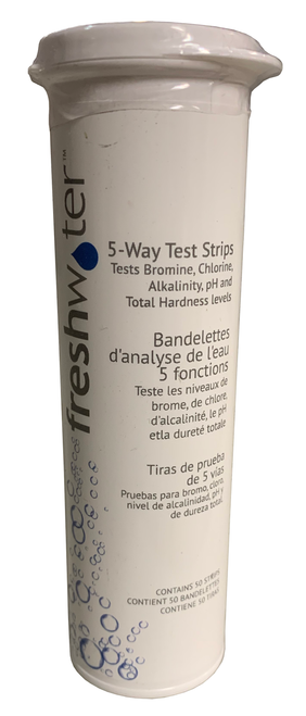 80090 Freshwater 5-Way Spa Test Strips, 50 Pack