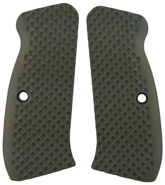 LOK GRIPS - CZ 75 Standard Thickness Bogies - OD Green G10