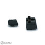 SUAREZ FULL COWITNESS HEIGHT TRITIUM FRONT AND BLACK REAR SIGHTS - FOR GLOCK -