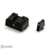 SUAREZ COWITNESS HEIGHT TRITIUM FRONT AND REAR SIGHTS - FOR GLOCK -