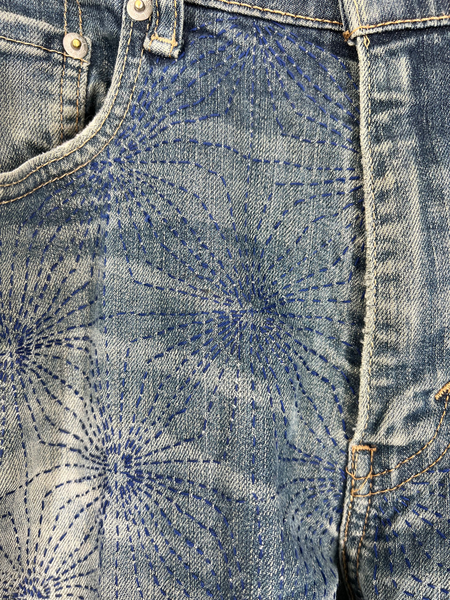 Sashiko Denim Mending DIY Kit