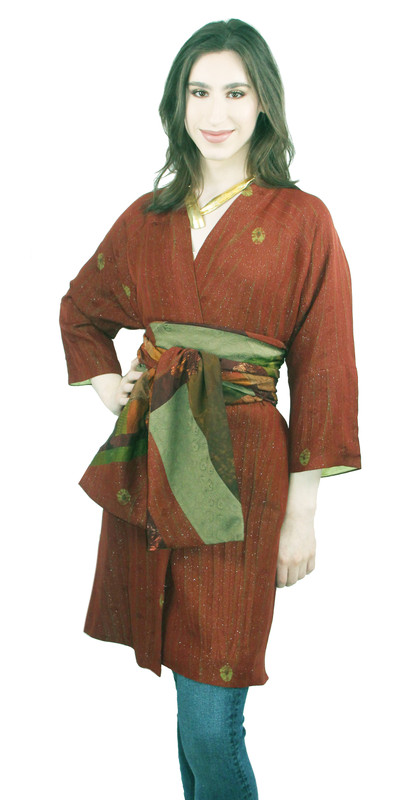 Shibori Shimmer Satoko Coat