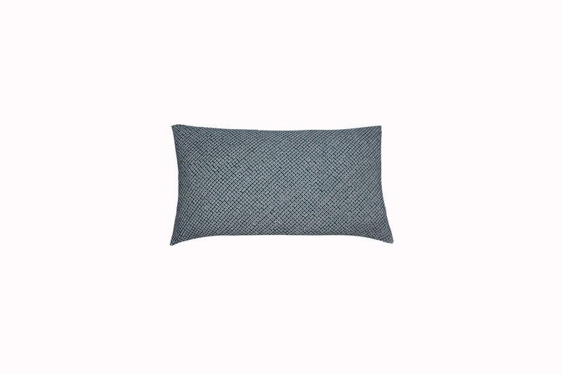 Blue Shibori Dot  Pillow