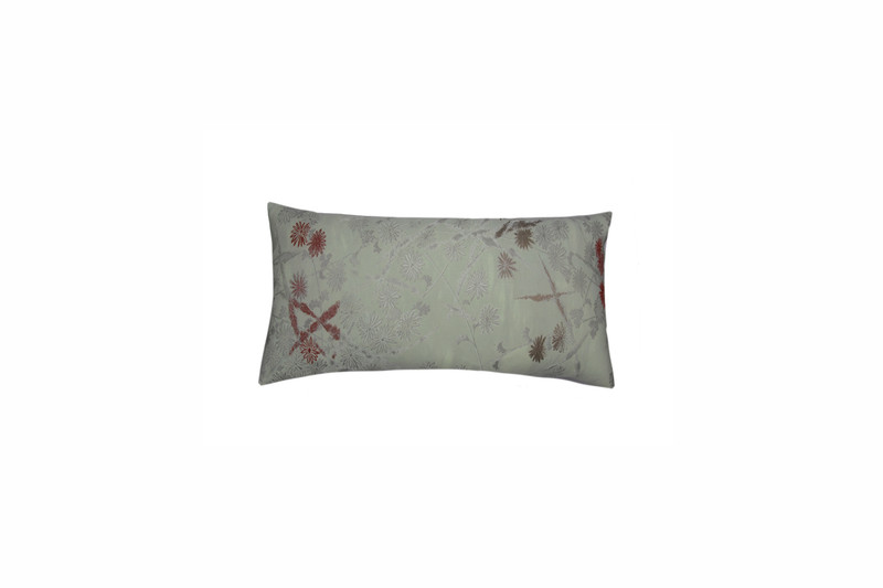 Rose Mint Floral Pillow-A