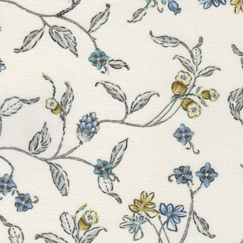 WELLFORD OCEAN BREEZE Floral Print Upholstery And Drapery Fabric