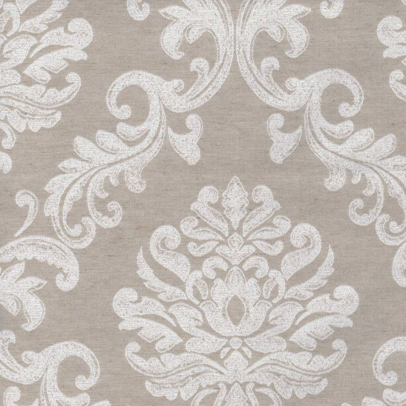 ARAN 06 55IN STONE Floral Jacquard Upholstery And Drapery Fabric