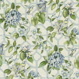 Waverly TREILLAGE SERENE SKY 682282 Floral Print Upholstery And Drapery ...