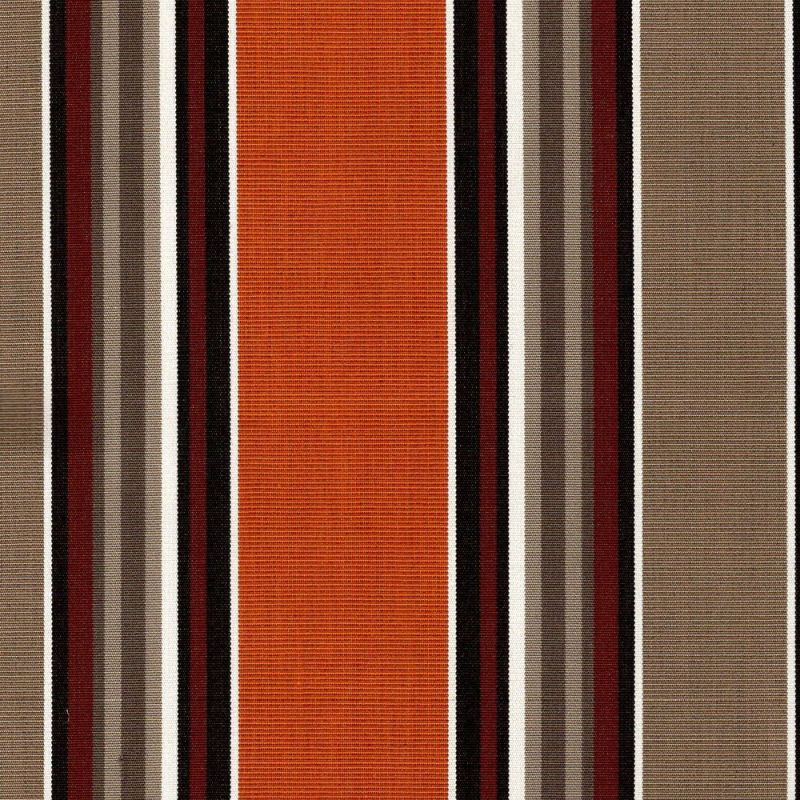 Performatex SUNPATIO STRIPE SPICEY MIX Stripe Indoor Outdoor Upholstery Fabric