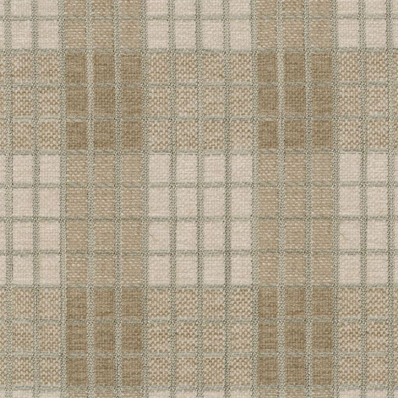 Waverly COZY PLAID HEMP 654573 Plaid Upholstery And Drapery Fabric