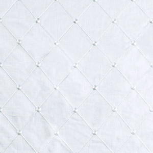 Covington AUDREY 141 CREAM Diamond Embroidered Drapery Fabric