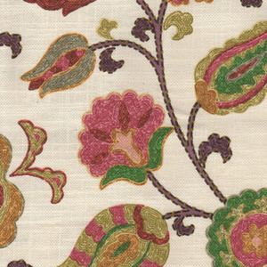 P Kaufmann SAMIRA 001 TUTTI FRUTTI Floral Linen Blend Upholstery And Drapery Fabric
