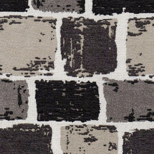 Performatex BAXTER BLACK AND GREY Contemporary Indoor Outdoor Upholstery Fabric
