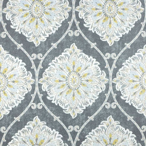 Magnolia Home Fashions LEVERETT MIST Floral Print Upholstery And Drapery Fabric