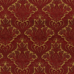 Sample of Covington Burgess Plaid Woven Decorator Fabric in Antique Red 137