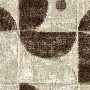 7107412 ROMA BIRCH Geometric Velvet Upholstery Fabric