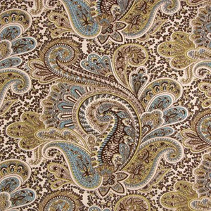 Covington WHIMSY 150 MARDI GRAS Paisley Print Upholstery And Drapery Fabric