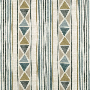 Magnolia Home Fashions YAMBA TRANQUIL Stripe Print Upholstery And Drapery Fabric